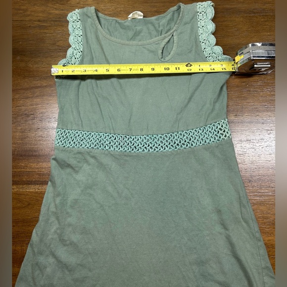 Synergy 100% Organic Cotton Women’s Size L (Small) Green Dress - Picture 6 of 7
